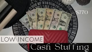 Cash Stuffing Paycheck 1 of October $770