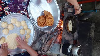 ‌how to make delicious  bread cookies:delicious afternoon with bread cookies and teaکلوچه نانی ؛