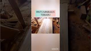 pintu minimalis terbaru #kayujati #shorts #pintukayu