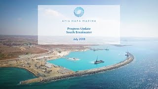 Ayia Napa Marina Progress Update July 2018: The South Breakwater