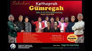 PAGELARAN KETHOPRAK "GUMREGAH"|| Dalijo Angkring, ciblek cothiet, Bambang Laras