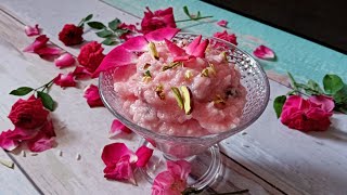 Rose phirni recipe rice phirni