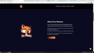 Fox Finance -Earn 6% Income By Just Holding Tokens On Your Wallet !!!