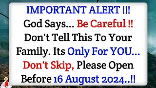 11:11💌God says, Be Careful! Don't Tell This to Your Family... God Message Today | God's Miracles 111