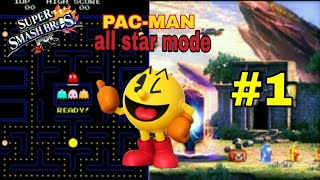 Super Smash Bros for Nintendo 3DS All Star Mode with PAC-MAN #1 (Old!)