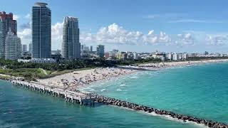 Miami Sail Away View From MSC Seashore