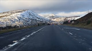 Scenic view of Scotland Highlands, Inverness and One O'clock Gun Fire at Edinburgh Castle