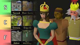 Ranking every city in OSRS