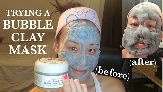 Trying the Elizavecca Bubble Clay Mask