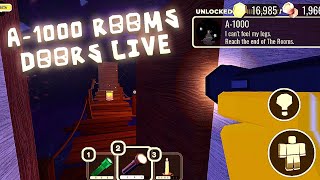 Trying to Beat Doors Rooms A-1000 Live 🔴 #roblox #doors2roblox #shortslive #live #doors2 #doors