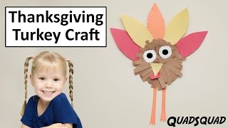 Thanksgiving Turkey Craft for Kids - Craft Time with Ashley