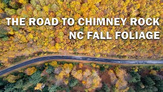 Fall Foliage Drive to Chimney Rock, North Carolina