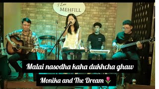 Malai Nasodha Kaha Dukhcha ghaw cover by Monika and the Dream band.