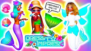 Dressing as *MERMAIDS ONLY* in Dress to Impress! 🧜‍♀️ Summer Update ☀️ Roblox w/ @TheHungryFellows