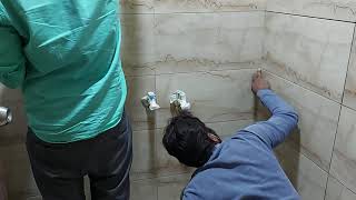 Epoxy tile grouting for bathroom tile joints by Sai Guru waterproofing Bengaluru