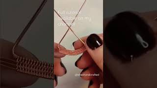 Easy DIY Wire Weaving Earrings! Link to Full Tutorial is in the Description!