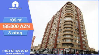 Xetai rayonunda 3 otaqli, 105 m², 185.000 AZN, Yeni Tikili, Emlak sahibi / Seidə x- (050) 335-62-67