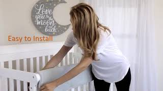 Trend Lab Waterproof CribWrap Rail Cover - for Narrow Long Crib Rails Made to Fit Rails up t Reviews