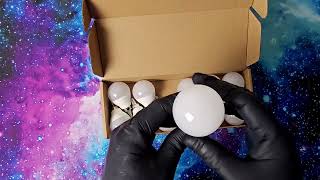 12 Pack E12 Ceiling Fan Light Bulbs - 60W Equivalent - Daylight White 5000K Unboxing