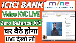 ICICI Bank Video KYC Full Process|icici zero balance account full kyc|how to complete Video KYC-2021