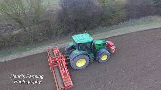 Power Harrowing 2018 - John Deere 6210R - Plant Larter Farms