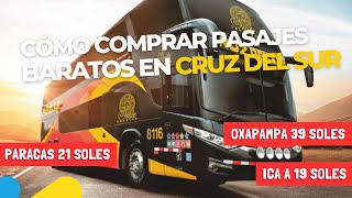 [PASO A PASO] Cómo comprar PASAJES BARATOS en CRUZ DEL SUR 🚌l ¡OXAPAMPA A S/.39.00! 😱