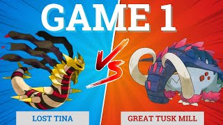 GAME 1: Great Tusk Mill VS Lost Tina | Tabletop PlayTesting For NAIC 2024