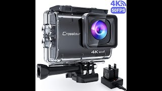 Crosstour CT9500 action cam unboxing, review and video sample