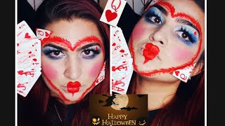 ♡BlooDy Queen of HeartS |🎃HalloWeen Makeup Tutorial | NevvBeauty⚘