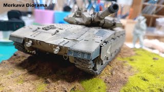 Build my first merkava3 tank diorama | 1:35 scale