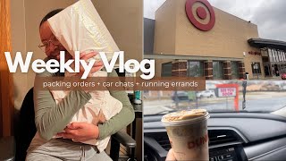 DAYS IN MY LIFE | packing and delivering orders + car chats + running errands + coffee runs + more