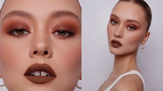 Warm Brown Tonal Makeup | Hung Vanngo