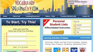 Writing for Students - VocabularySpellingCity