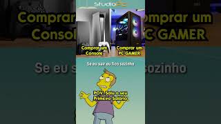 Pc Gamer é melhor que PS5 !? 😂 #studiopc #pc #montandopcgamer #ps5 #xbox