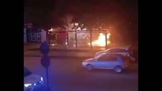 Incendio en el bar Saxo de Cuatrovientos