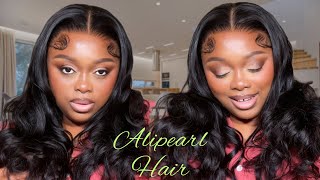 THIS HAIRLINE SPEAKS FOR ITSELF 😍 *UPGRADED SINGLE KNOT* FRONTAL WIG INSTALL | ALIPEARL HAIR REVIEW