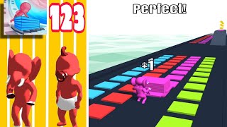 Stack Colors - All Levels Gameplay (İOS,Android) | Level 123 #shorts