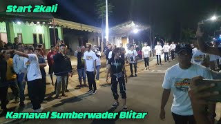 2 Kali Start Karnaval Sumberwader Blitar - Della Poyz n Tiara jee