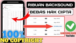 Cara download backsound youtube 100% no copyright