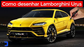 Como desenhar uma Lamborghini Urus (Aula de Desenho Passo a Passo)