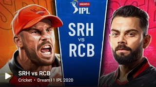 SRH Vs RCB | IPL2020 | Match #3 Live