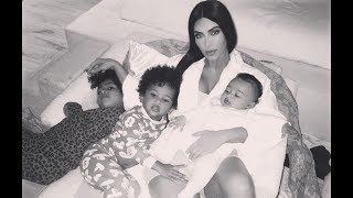 Ким Кардашьян показала всех своих детей 2018★Kim Kardashian showed all her children 2018