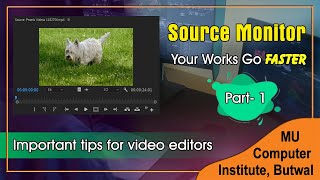 How to Use Source Monitor in Premiere Pro CC | most important for video editors | Part-1|