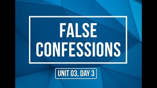 False Confessions