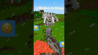 1,000 Dogs Vs Sheep!Minecraft for you🤣