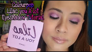 Colourpop Lilac you a lot Eyeshadow looks | Purple cut crease Eyeshadow Tutorial| ysay dale