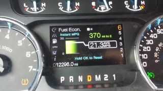 Real World MPG - 2012 F150 5.0 21.8 MPG @ 65 MPH w/35" Tires