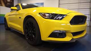 Recaro Bucket Seats In Yellow GT Mustang!