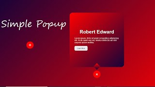 Animation  Popup  Box Effect with Html CSS & JavaScript@sabdtech
