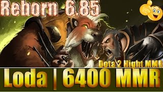 Dota 2 reborn 6 85 Loda 6400 MMR Lone Druid RAMPAGE Ranked Match Gameplay!